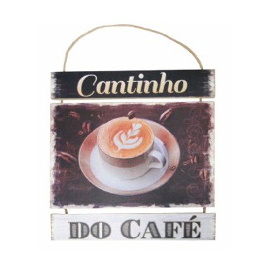 Placa De Madeira Frases Café Para Pendurar Placa De Madeira Frases Café Para Pendurar