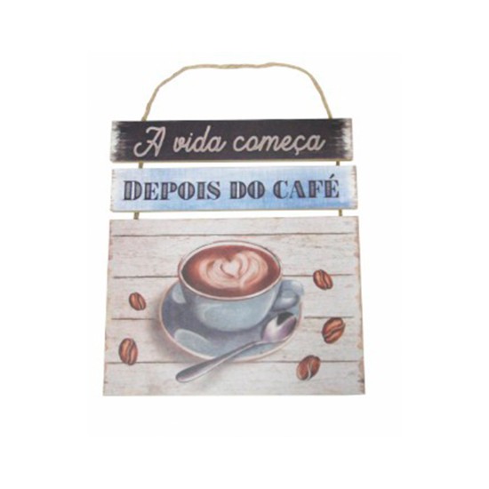 Placa De Madeira Frases Café Para Pendurar Placa De Madeira Frases Café Para Pendurar