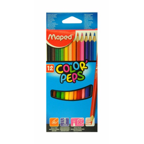 Lápis de Cor Maped Color Peps - Caixa com 12 Unidades