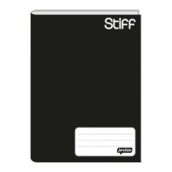 Caderno Brochurão Liso Stiff Preto 96 folhas -  Jandaia