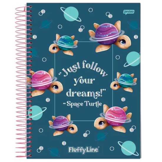 Caderno Universitário Fluffy 80 Folhas - Jandaia