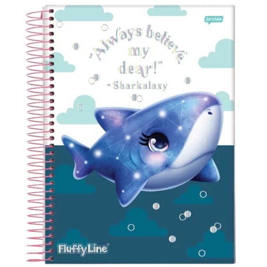 Caderno Universitário Fluffy 80 Folhas - Jandaia
