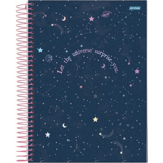 Caderno Universitário Mystic 80 Folhas - Jandaia 