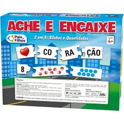 Jogo Diverso Ache e Encaixe 2 em 1 