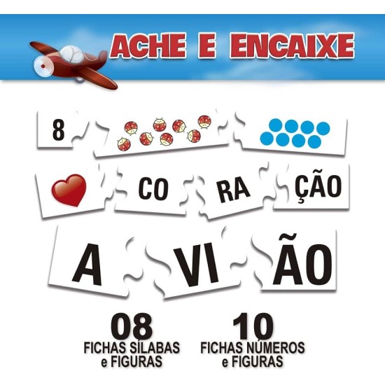 Jogo Diverso Ache e Encaixe 2 em 1 