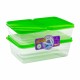 Kit 3 Potes Tropical – Organização e Conservação com Estilo