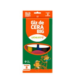 Giz de Cera 6 Cores Leo & Leo