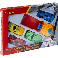 Carrinho de Miniatura com Pista e Lançador - 5 Peças Toys Toys