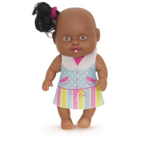 Boneca Pepitinha Negra Vinil 15cm