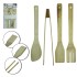 Kit Cozinha de Bambu 4 Peças - Marfim