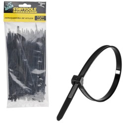 Abraçadeira de Nylon Preto Pro - 100 Peças (2,5 x 150mm)