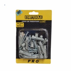 Parafuso com Bucha 10mm x 50mm 20 Peças - Startools