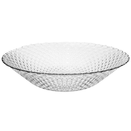 Fruteira de Mesa de Vidro Redonda Escamado Fruteira de Mesa de Vidro Redonda Escamado