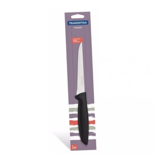 Faca Plenus Para Desossar De Inox 5" Com Cabo Preto