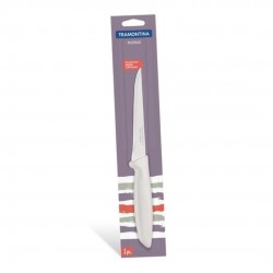 Faca Plenus Para Desossar De Inox 5" Com Cabo Branco