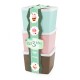 Kit Potes De Plástico 3 Peças 800ml Kit Potes De Plástico 3 Peças 800ml