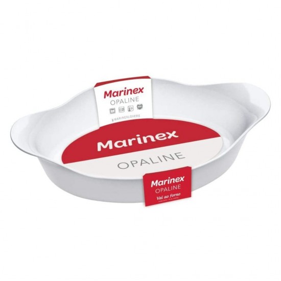 Assadeira De Vidro Oval 1Litro Assadeira De Vidro Oval 1Litro
