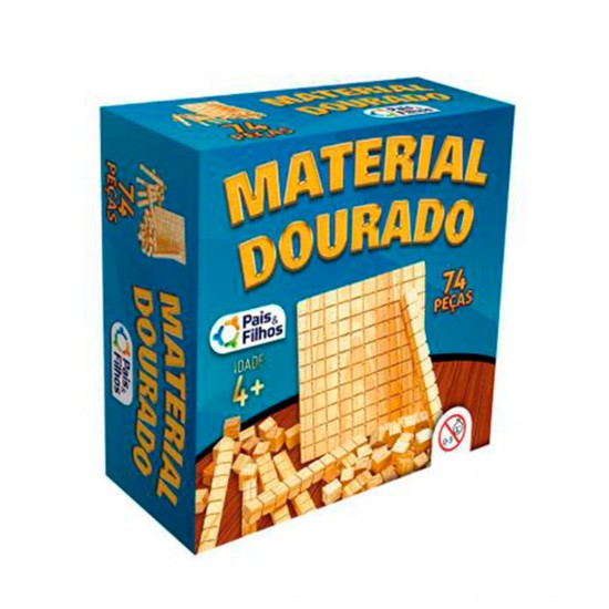 Material Dourado Com 74 Peças 