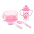 Kit Alimentação Princesas Rosa Bebê