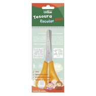 TESOURA ESCOLAR INOX 130MM PLUS 4500