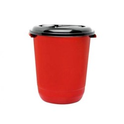CESTO 28L FECHADO C/TPA INPLAST- 6638