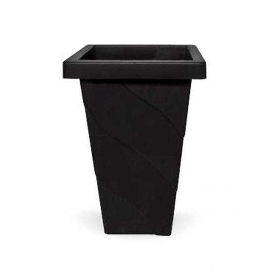 Vaso Para Plantas Elegance Preto 4,5 Litros 