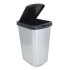 LIXEIRA 9LTS C/CLICK LABEL INOX TOYPLAST-254