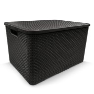 ORGANIZADOR RATTAN C/TMP 40 PRETO