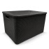 ORGANIZADOR RATTAN C/TMP 40 PRETO
