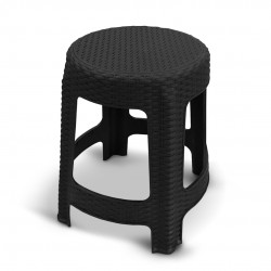 Banqueta Premium Rattan Preta