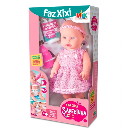Boneca Sapekinha Faz Xixi 34cm Boneca Sapekinha Faz Xixi 34cm