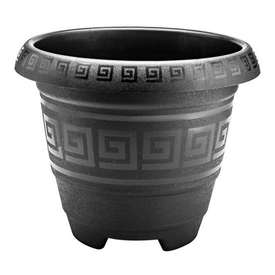 Vaso Para Plantas Redondo Preto 26 Litros