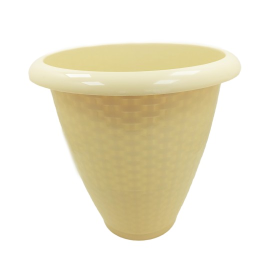 Vaso Para Planta Redondo Rattan Color 26 Litros