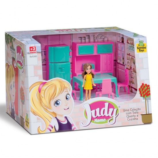 Judy Home Cozinha Com Boneca Judy Home Cozinha Com Boneca