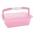 Organizador Infantil Rosa Translucido 3 Litros