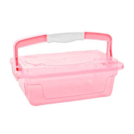 Organizador Infantil Rosa Translucido 5,6 Litros 