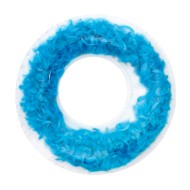 Boia Inflável Circular Com Plumas 55cm