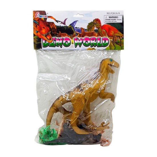 Kit Dinossauros World GG No Saquinho 4 Peças 