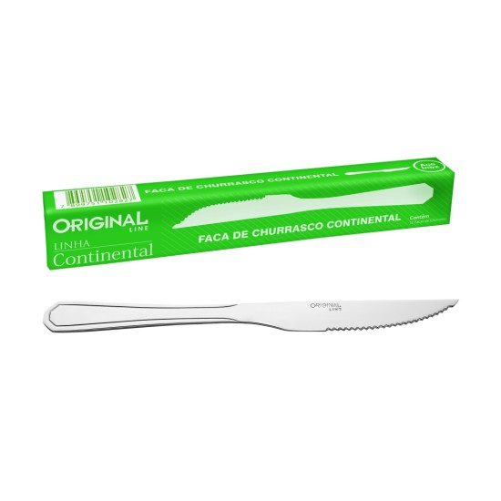 Faca De Inox Continental Para Churrasco - Unidade 