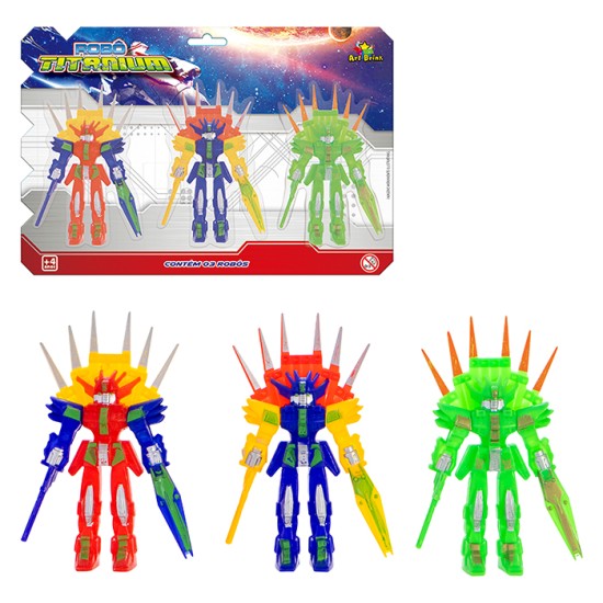 ROBO ESPACIAL KIT C/3PCS 12CM