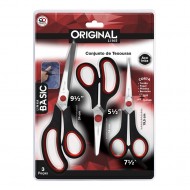 Conjunto De Tesouras 3 Peças 