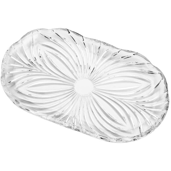 BANDEJA DE CRISTAL ALBERTA 23,8X14CM BANDEJA DE CRISTAL ALBERTA 23,8X14CM