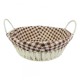 Cesto Redondo Estampado Para Pães 