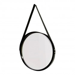 Espelho Decorativo Redondo Com Alça 33cm