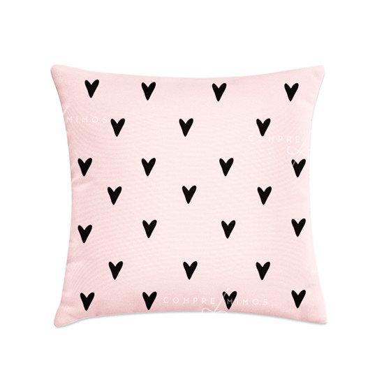 Capa Para Almofada Grid Rosa 