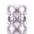 BOLA NATAL LISA 7CM PRATA FARTEX NTB1804P