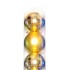 NATAL BOLA LISA 7CM DOURA C/6 RIO DE OURO-NT