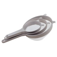 Kit Peneiras Ecologicamente Sustentáveis 3 Peças Cinza