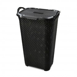 Cesto Rattan Com Tampa Basculada 