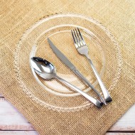 Prato Cristal Pearl Raso Redondo 28cm